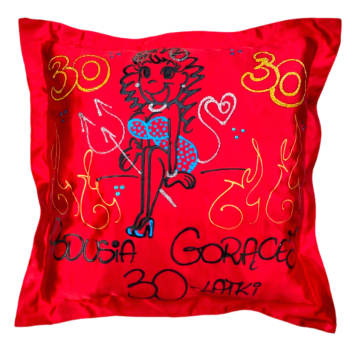[Ds04-30] Poduszka satynowa Podusia Gorącej 30